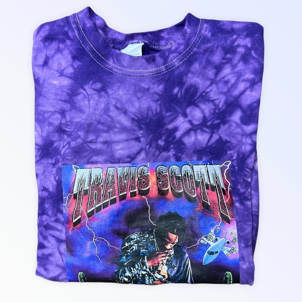 Travis Scott Tie Dye 2015 Birds Eye View Tee Size Small
